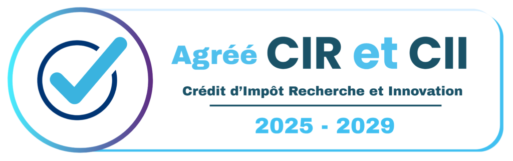 Notre laboratoire de R&D est agréé CIR et CII (Crédit d’Impôt Recherche et Innovation) jusqu’à 2029.
